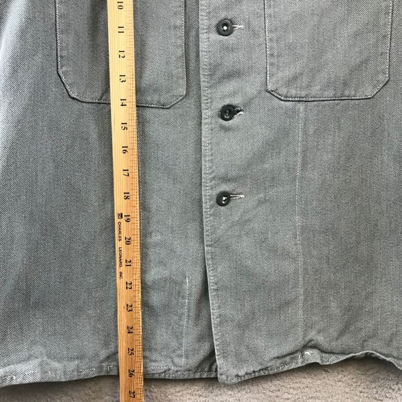 Men's Military Field Jacket - Gray - Picture 8 of 12